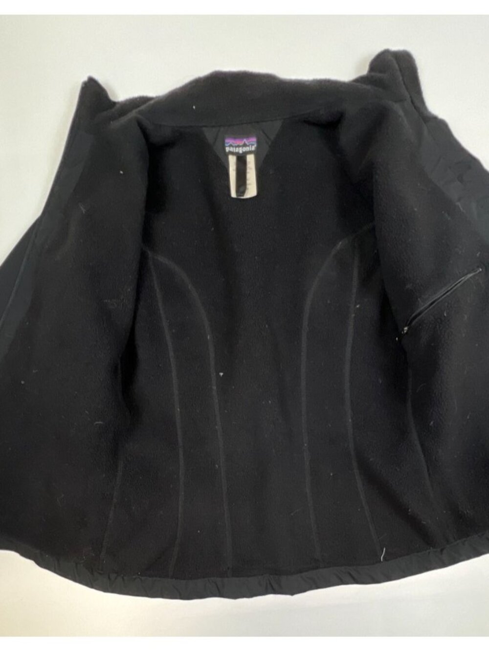 Patagonia Women S Black Full Zip Insulated Softshell Jacket Fair Distressed - Picture 5 of 11